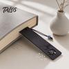 Talos Spring Window Cutout Bookmark, Rosewood Redwood Page Marker, Hollow Carved Wood Bookmark for Readers, Literary Gift