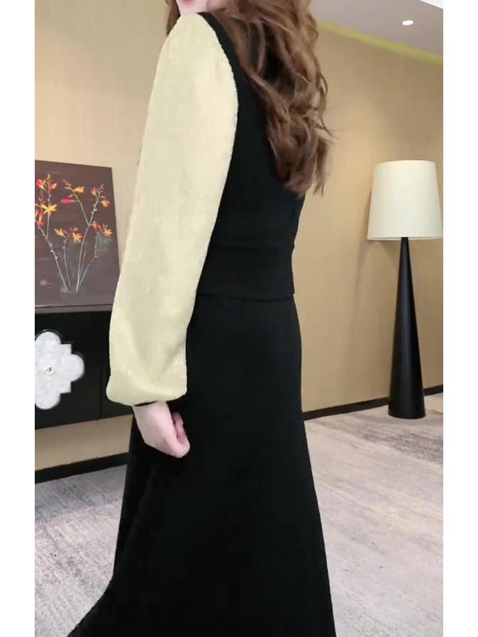 Spring Light Luxury Slimming Plus Size Casual Commute Dress for Women