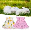 1 Set Pet Dress Lace Bowknot Adjustable Hamster Small Pet Harness Dress Leash for Outdoor Travel