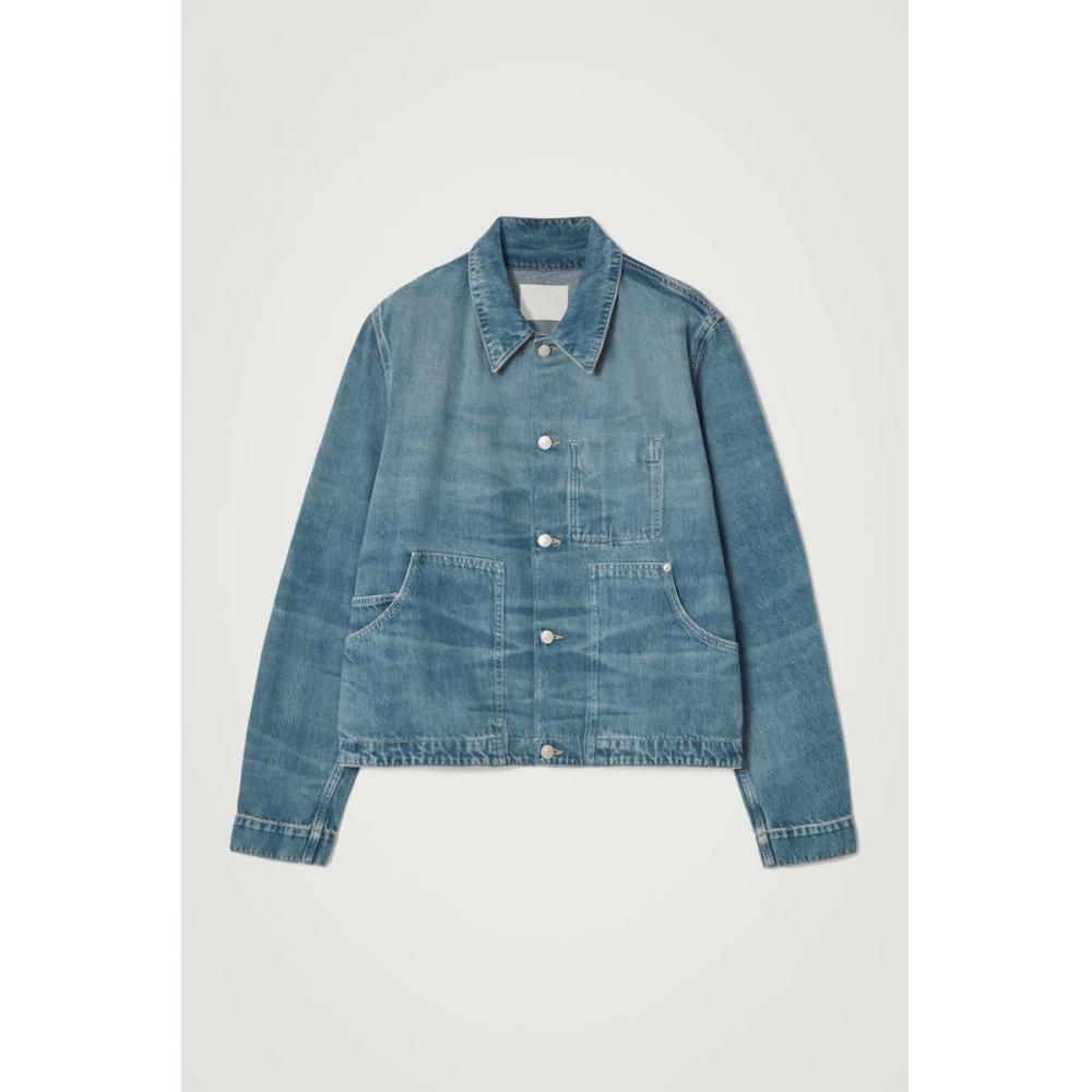 

Джинсовая куртка свободного кроя COS Japan washed blue/S