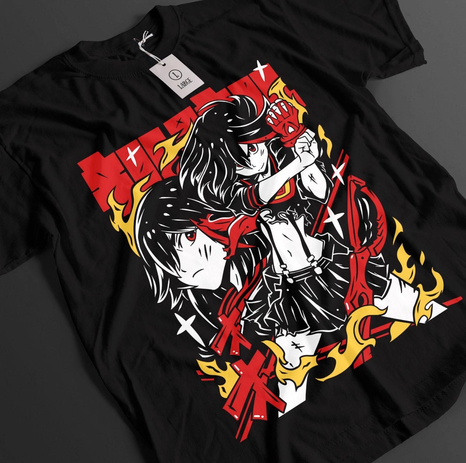 Kill La Kill Shirt Ryuko Tshirt Satsuki T-Shirt Mako Top Ragyo Battle Anime Tee XL