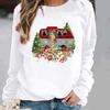 Women's Christmas Cartoon Printed Pullover Hoodie