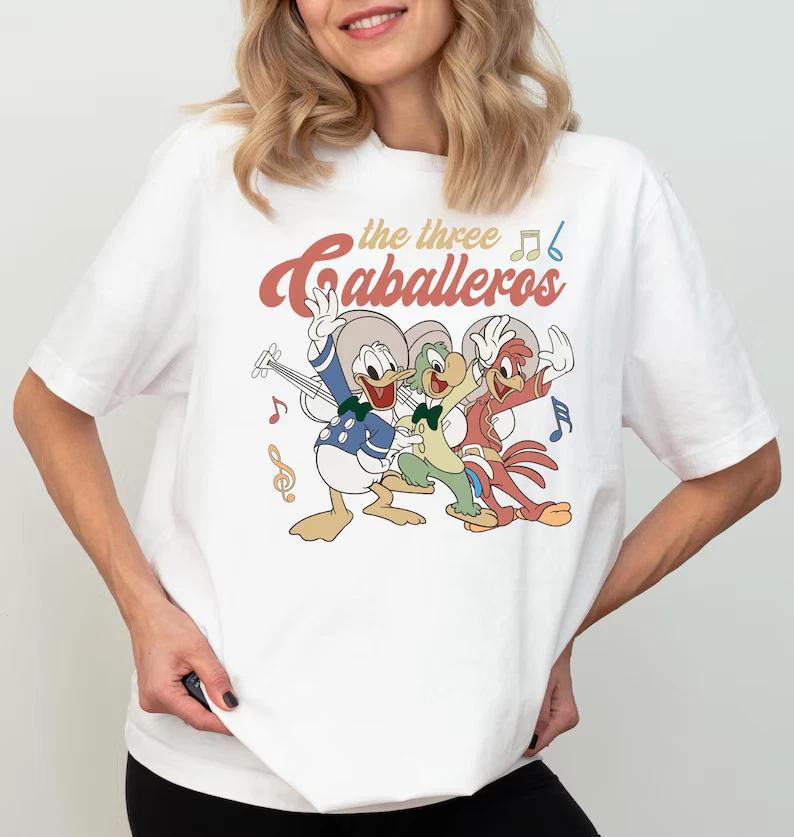 The Three Caballeros Shirt Donald Duck Jose Carioca Panchito Pistoles S