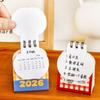 Mini Desktop Calendar Coil Binding Daily Planner Simple 2026 Desk Calendar  Gifts