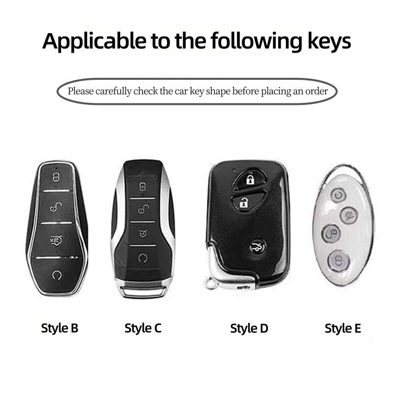 Étui Porte-Clé Télécommande Voiture Coque Housse Sac pour BYD Song Plus Atto 3 Han EV Tang DM Qin Seal Dolphin Accessoires Porte-Clés