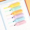 1/6Pcs Kawaii Cat Claw Pastel Color Highlighters Drawing Graffiti Art Markers Fluorescent Pen Cute Stationery School Supplies