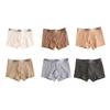 Men Boxer Underwear Elastic Mid-Waist Design Breathable Comfortable Shorts Briefs Letter Print U-Convex Panties