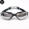 High-Definition Anti-Fog Electroplated Swimming Goggles with Silicone Straps