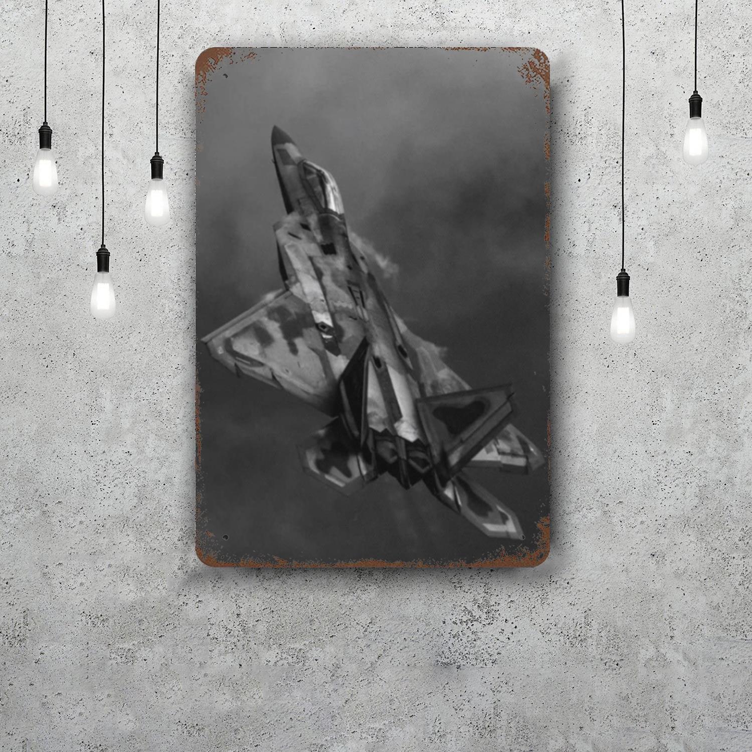 

f22 raptor Retro Vintage Tin Sign Poster Decorative Plaque Metal Plate Wall Decor 20x30cm（7.8x11.8inch）