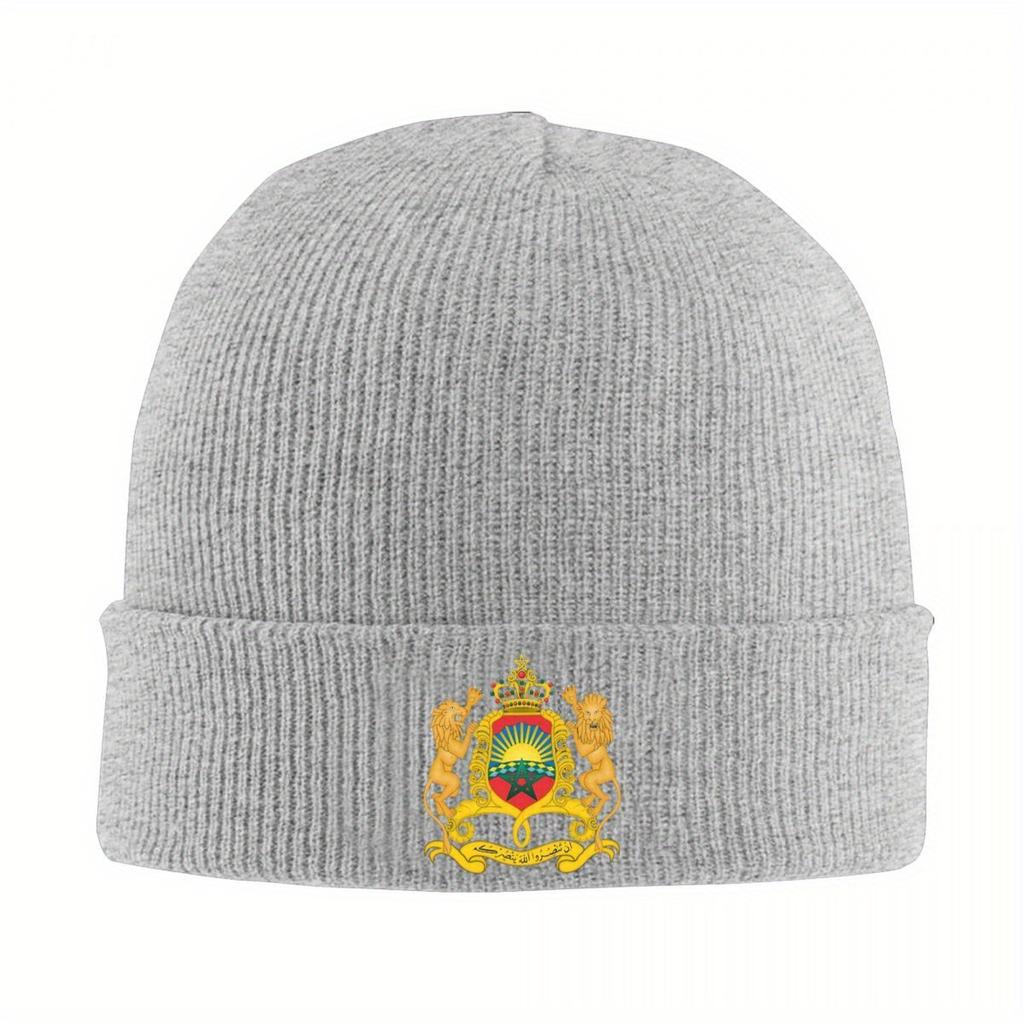 Morocco Of Arms Hats Autumn Winter Skullies Beanies New Cap Unisex Women Skullcap