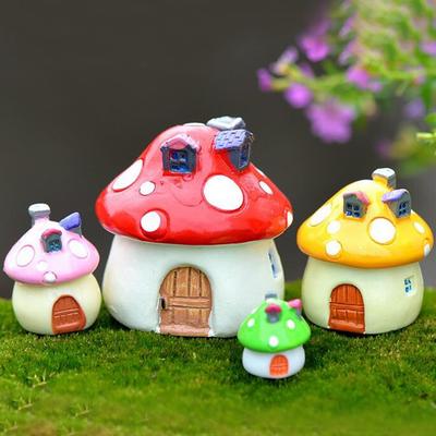 1pc Micro Landscape Mini Mushroom Animal Ornament Cute Miniature Garden Decor