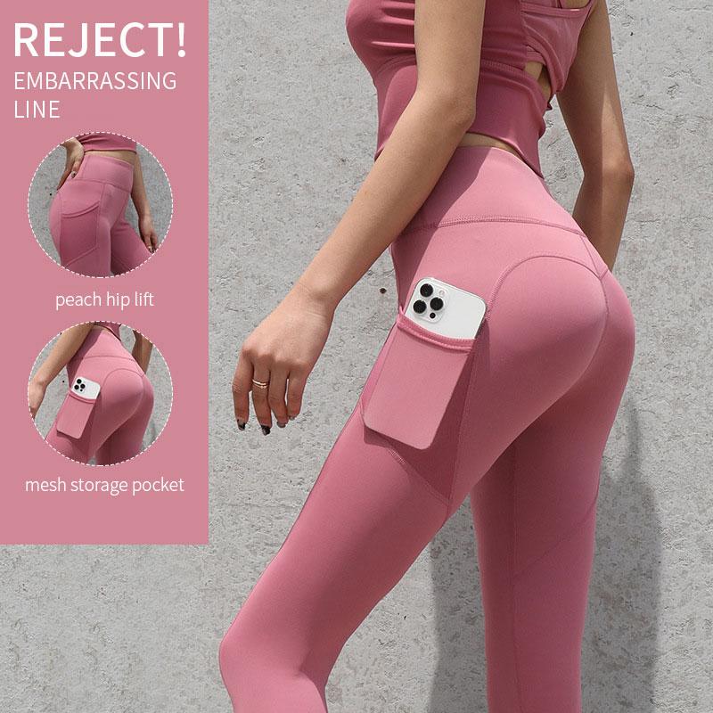 Seamless Yoga Pants High Waist Nude Leggings Push Up High Waist Sports Pants Ladies Fitness Running Leggings