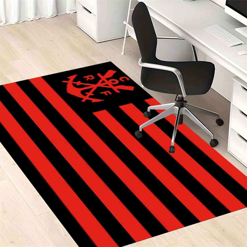 Flamengo Football Club Flag Print Area Rug Non‑Slip Floor Mat Home Living Room Decor