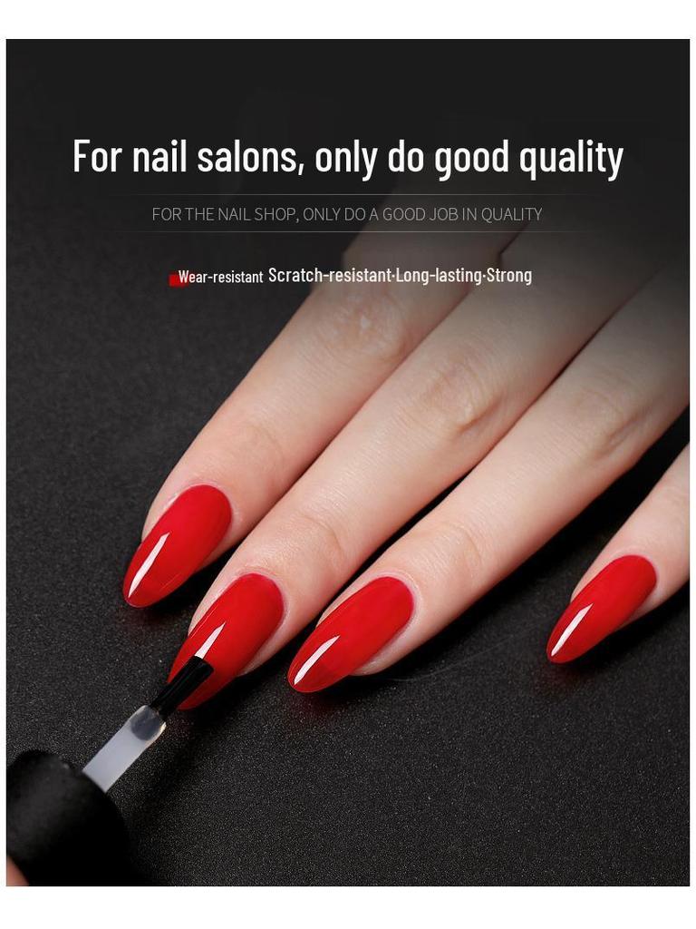 AS Nail Art Anti-Lift Gel No-Wipe Top & Base Coat Light Therapy Transparent Set - Long-Lasting Strengthening.