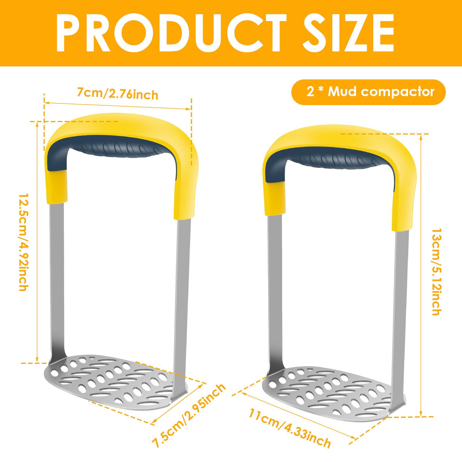

2Pcs Mashed Potato Masher Stainless Steel Potato Press Masher Manual Household Potato Masher Tool Sweet Potato Masher with