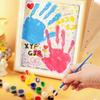 Diy Couple Hand Paint Shadow Box Frame Wooden Handprint Photo Frame 12-Color Paint Set Display Gifts