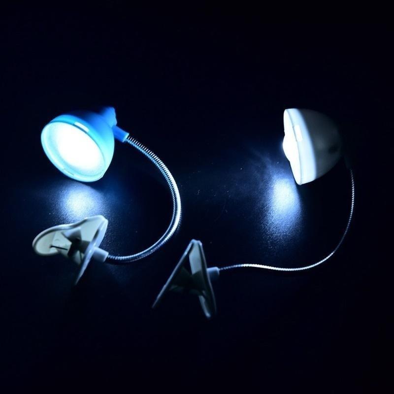 Steel Adjustable Clip on Book Reading LED Light Eye Protection Energy Saving Mini Bedside Table Lamp