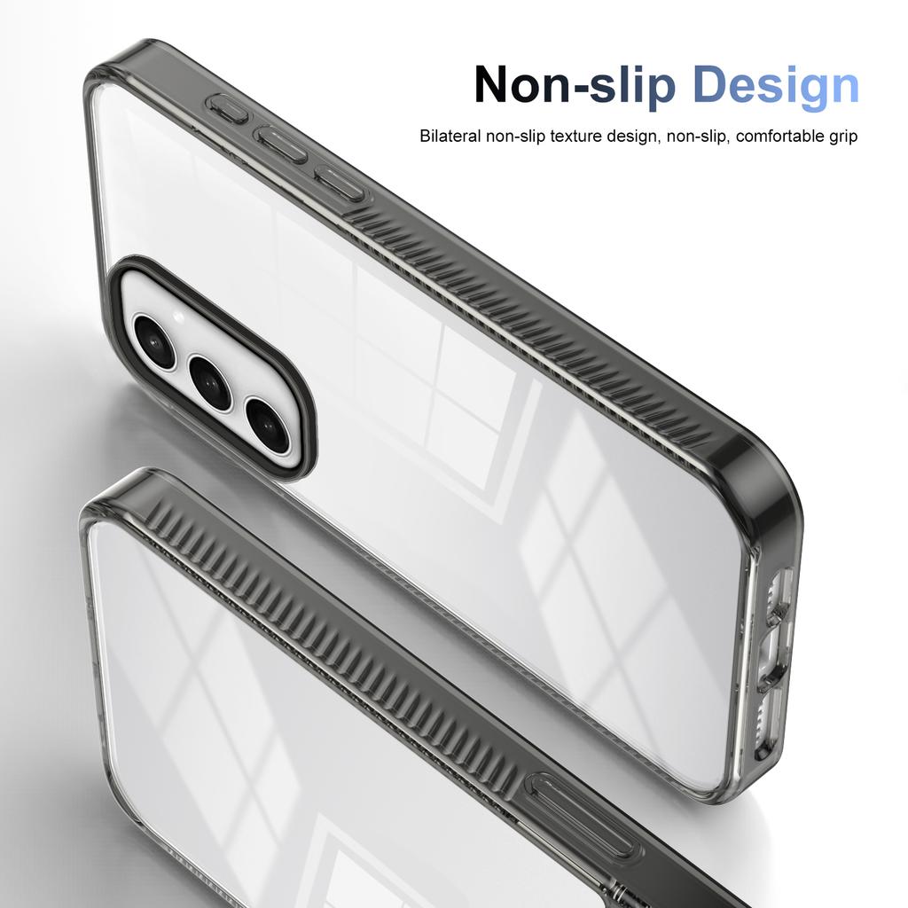 For Samsung Galaxy S24 FE Clear Phone Case TPU+PC Anti-Slip Drop-Proof Back Cover