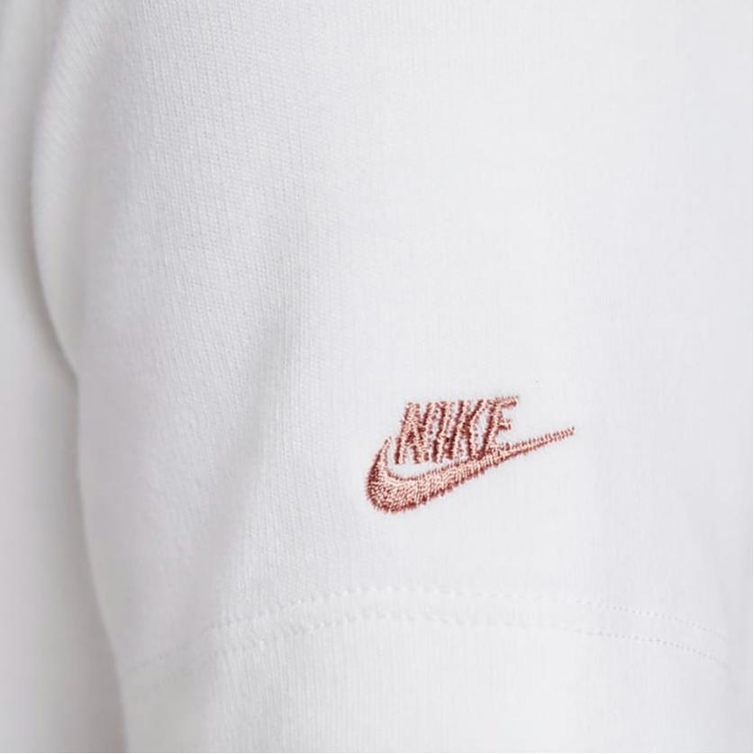 Nike Sportbekleidung Einfarbig Figurbetontes Polo Lässiges Sport Kurzarm T-Shirt Damen Oberteile Weiß HJ6852100