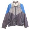 80s Navy Blue Tag Vintage Track Jacket M Gray Windbreaker Men's Used