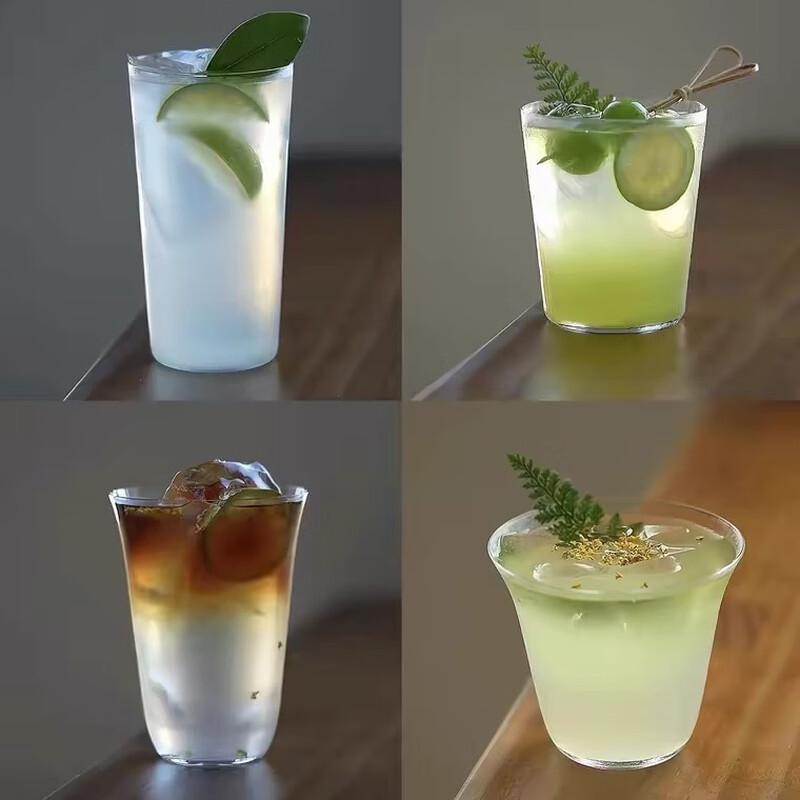 Qunrong Simple Ultra-Thin Glass Highball Cup