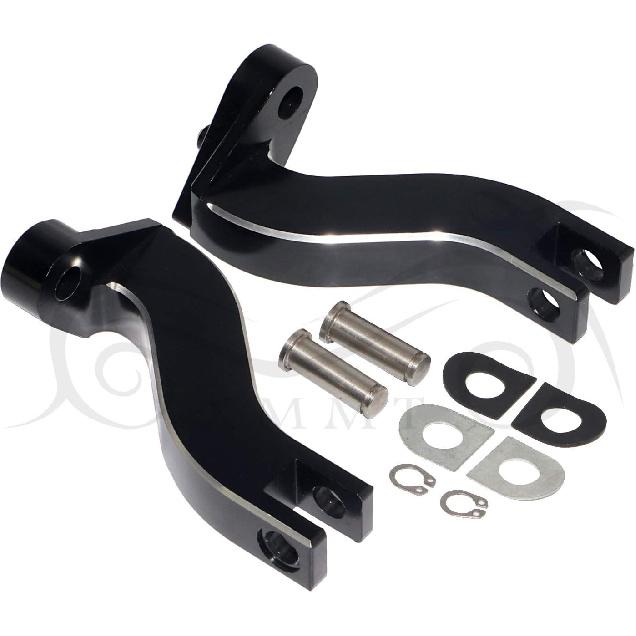 

Edge Cut 10mm Rear Footpegs Mount Kit For 1993-2023 Harley Touring Road King Electra Street Glide чёрный