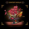 Non-Toxic 2088Pcs Queen Revenge Pirate Ship Building Blocks Models Assembly Toys Small Particle Bricks Game With Lights Gifts Ornaments