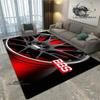 3D BBS Racer Retro Carpet Non Slip Rug for Bedroom, Living Room & Washroom Stylish Floor Mat & Birthday Gift