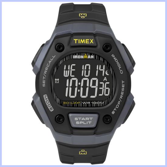 TIMEX Men's IRONMAN Classic 30 Full-Size Digital Sports Watch Resin Case 100m Water Resistant Indiglo Night Light