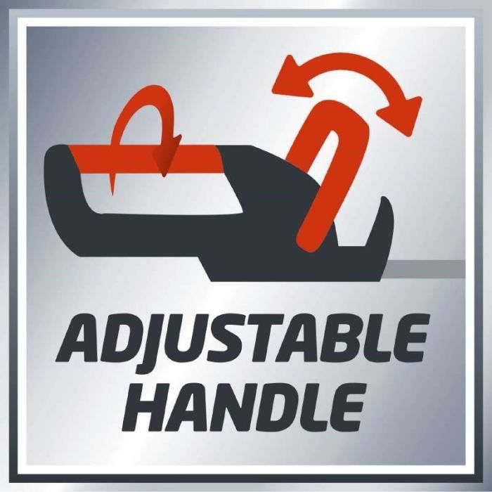 Taille-haie sans fil - einhell - ge-ch 1855/1 li solo - lames en acier - 18v - 62cm - 55cm - 18mm