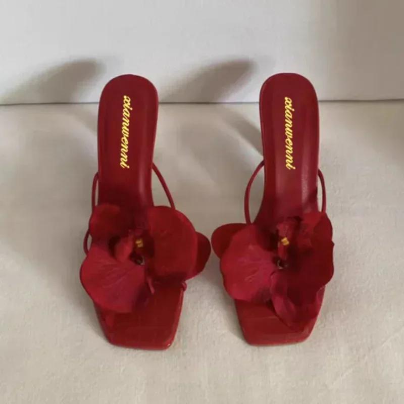 Fashion Women's Slippers Casual Fashionable  High Quality Shoes for Women Shallow Women Sandals Elegant Flowers Design Women's Slippers
