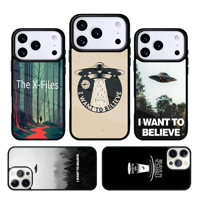 The X Files I want to believe Phone Case For iPhone 17 AIR 16 Pro Max 15 14 Pro 11 12 13 Shockproof Silicone Cover