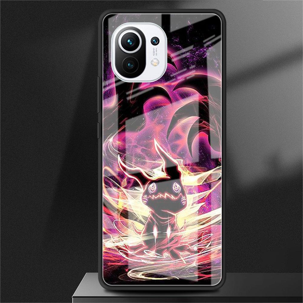 Glashülle für Xiaomi Poco X3 NFC 11 Lite 11T F3 M3 für Redmi Note 11 10 9 8 Pro 10S 9S 9A 9C Handyhülle Pokemon Pikachu Cool