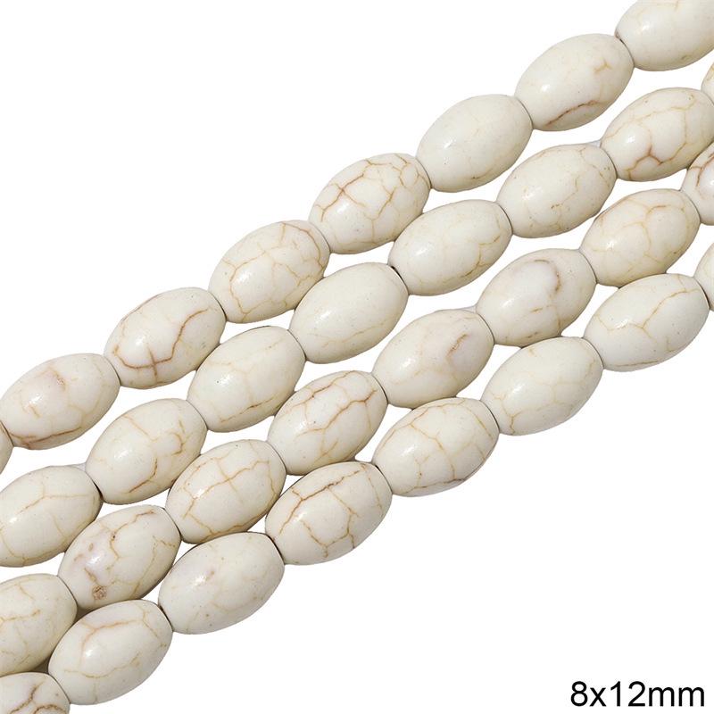 

Синтетическая белая бирюза круглые бусины для изготовления украшений своими руками - браслеты, ожерелья, подвески