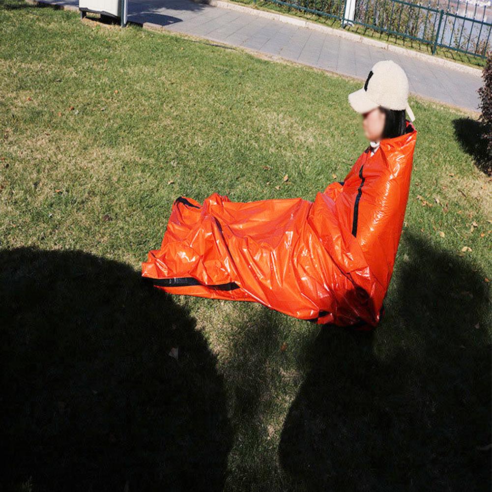 2-6 Stück Notfall-Schlafsack Ultra Wasserdicht Mylar Thermodecken Tragbarer Überlebens-Schlafsack Hält warm für Camping Wandern