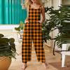 Women's Casual Jumpsuit Sleeveless Gradient Stripe Printed Cotton Jumpsuit