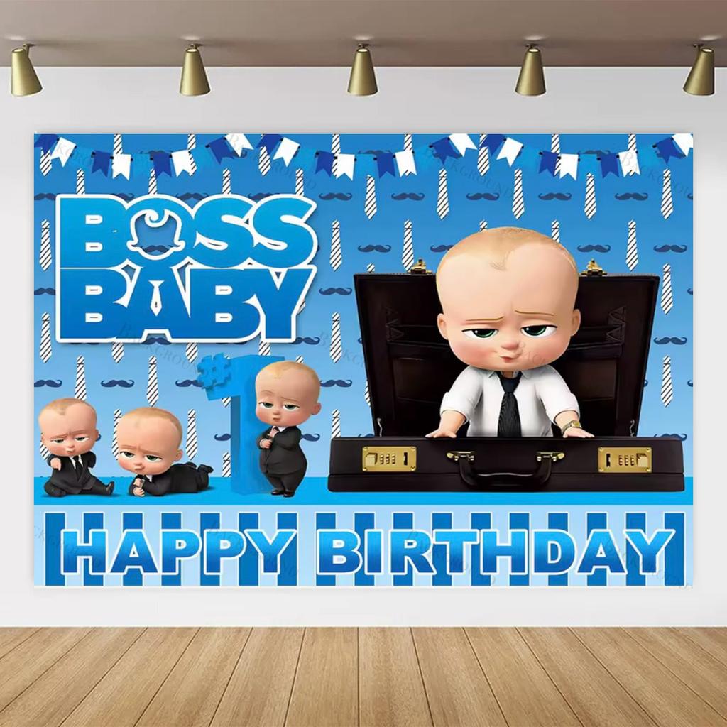 Kreslené dětské party dekorace, tématická fotostěna B-BOSSeds pro děti, potřeby na narozeninovou oslavu, dekorace, banner, křtiny dítěte