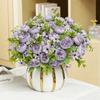 Green Aloes 2pcs Wedding Pink Peony Daisy Bouquet Artificial Flowers Simulation Chogori Peonies Silk Fake Flower Hall Decorative