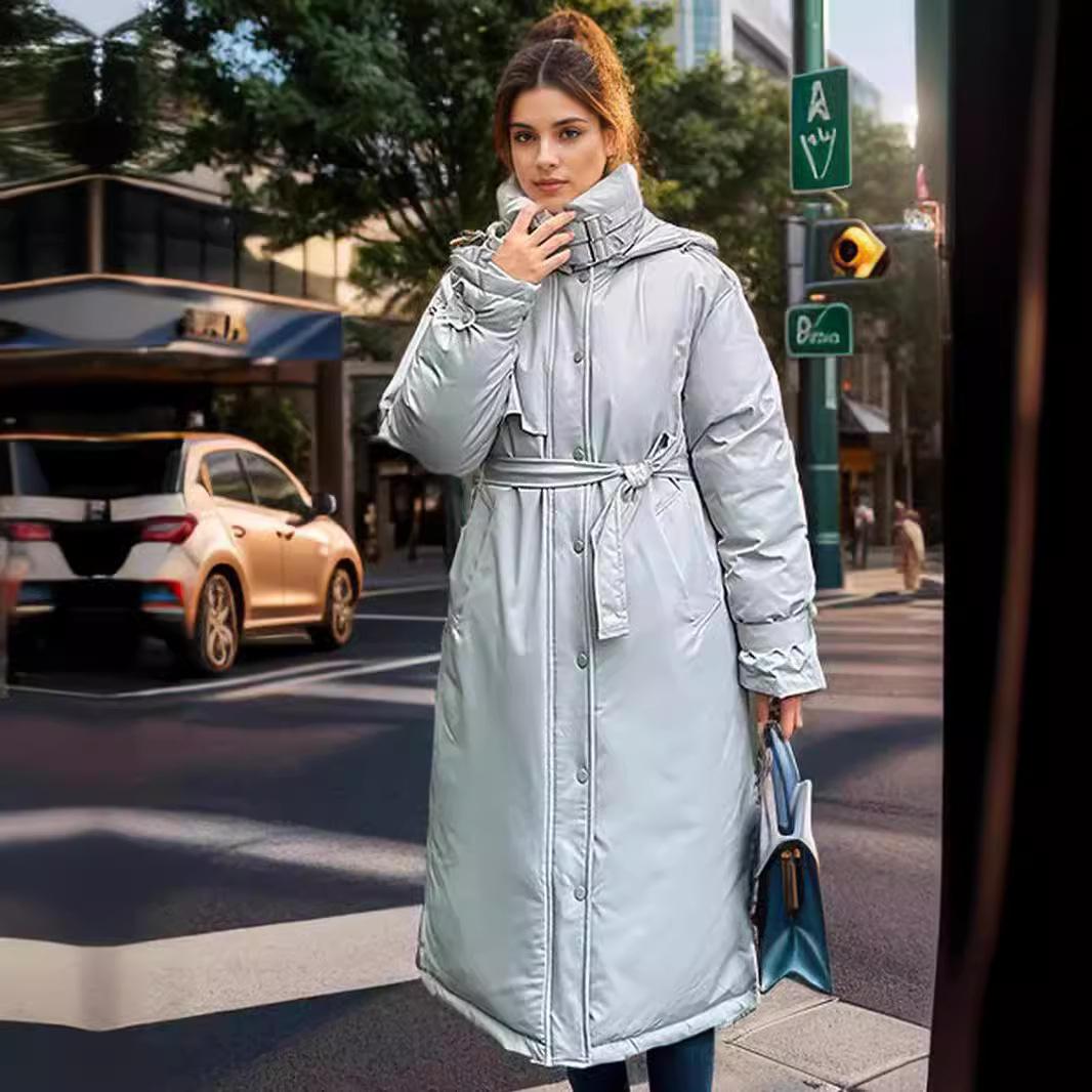 2024 зимняя длинная женская парка — фото 6