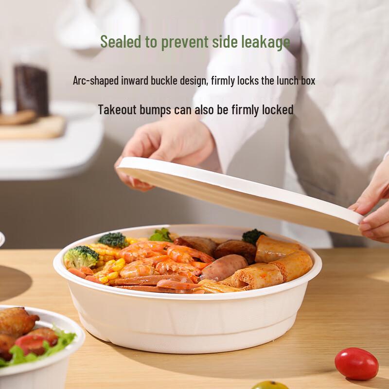 Disposable Sugarcane Pulp Diamond Bowl 900ml