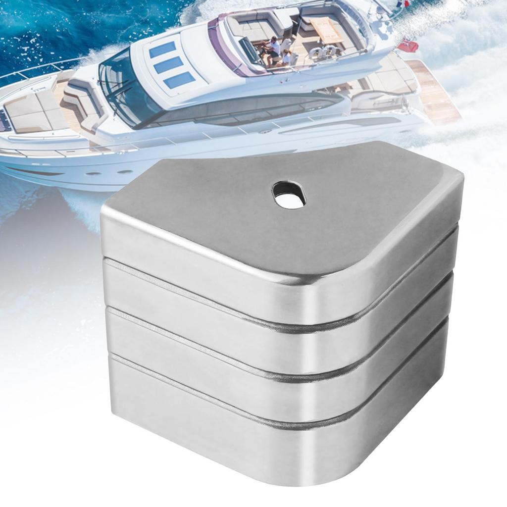 Pontoon Boat Corner Caps Aluminum Pontoon Boat Corner Guards 90 Degree Rounded Dock Guards For Bunk Roof Fishing RV Camping