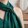 Crystal Scarf Buckle Flower Design Hijab Clip Fashion Shawl Rings Clip  Versatile Application