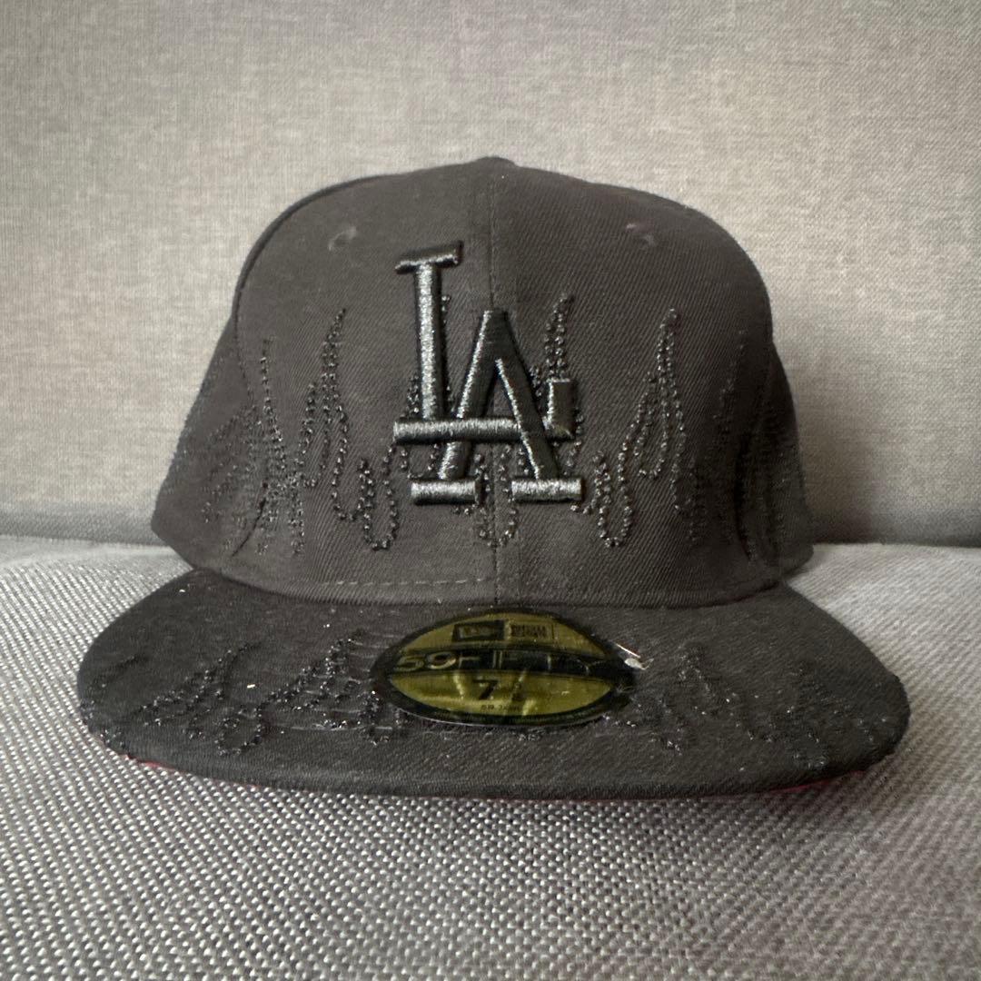 Used New Era LA Dodgers Cap Black Rhinestone