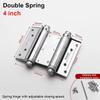1Pcs Double Opening Door Hinge With Inner And Outer Free Spring Hinge  Hardware Accessory
