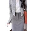 Women's College Style Spring 2026 Knit Cardigan, Jacket & Skirt Three-Piece Set