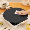 Family Size Outdoor Cooking Pan Electric Smokeless Grill, Nonstick Griddle, Korean BBQ Meat Roaster Cassette Stove Compatible with Handle, Round