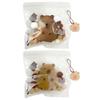 Realistic Capybara Stress Sphere Keychain Portable Squeeze Toy Bag Decoration for Relaxation In Office Classroom or Home