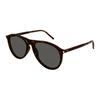 Saint Laurent Logo Mirrored Leg Irregular Shape Sunglasses Men Sunglasses Tortoiseshell SL667