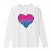 Bisexual Pride Flag Heart Bi T Shirt Vintage Washed Unisex Versatile Streetwear Breathable Designer Clothes Stylish