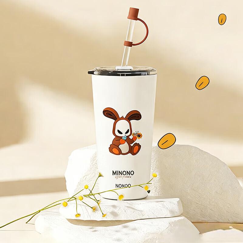 HAERS Insulated Straw Coffee Mug & Water Bottle